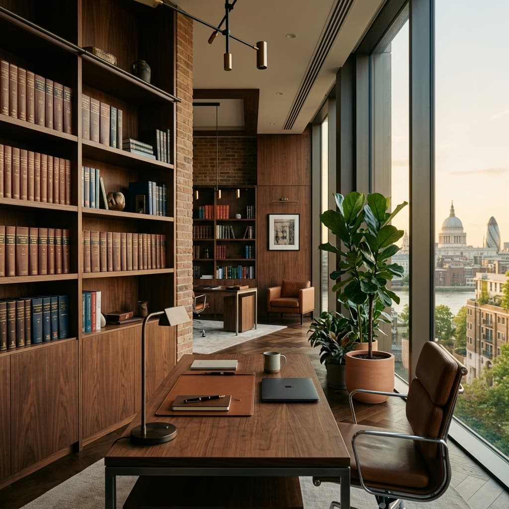Professional legal office interior